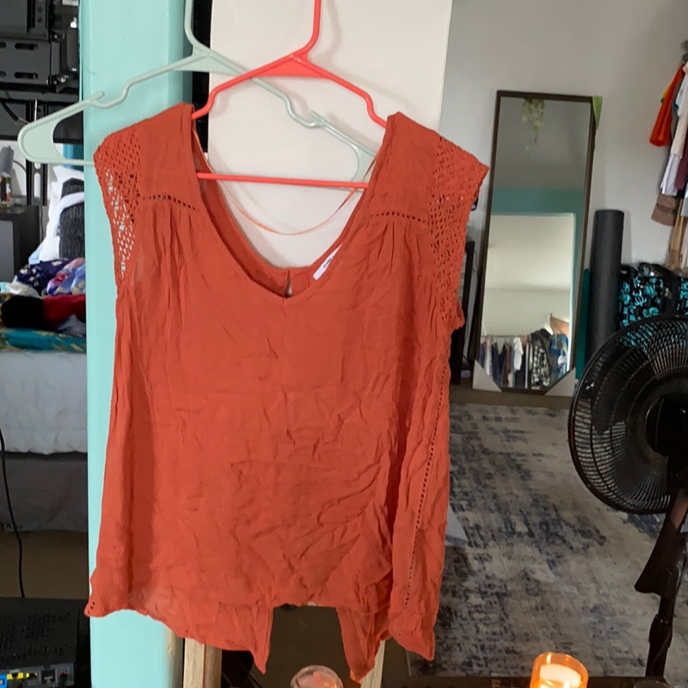 Rust colored blouse O’Neil